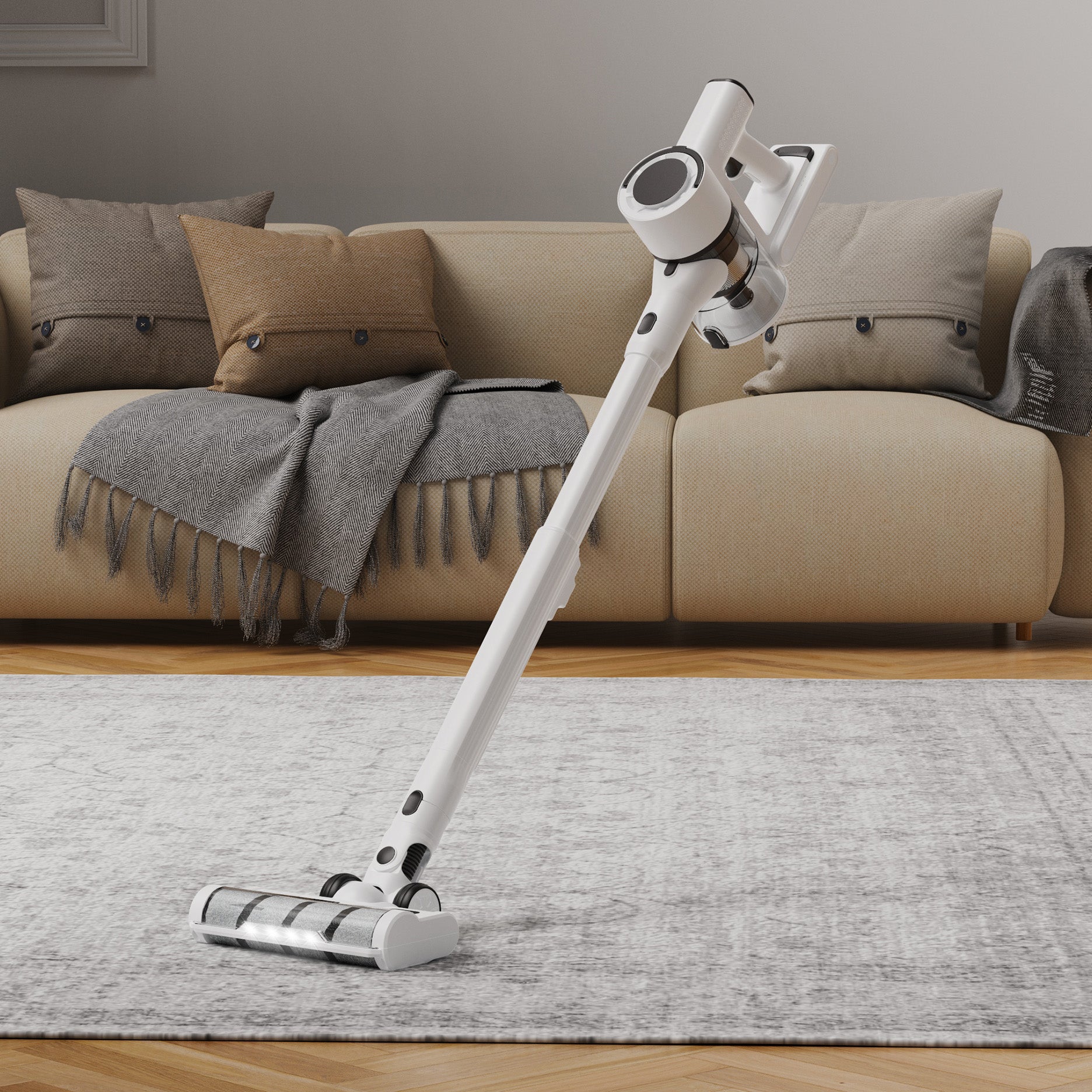 Støvsuger ledningsfri hvid